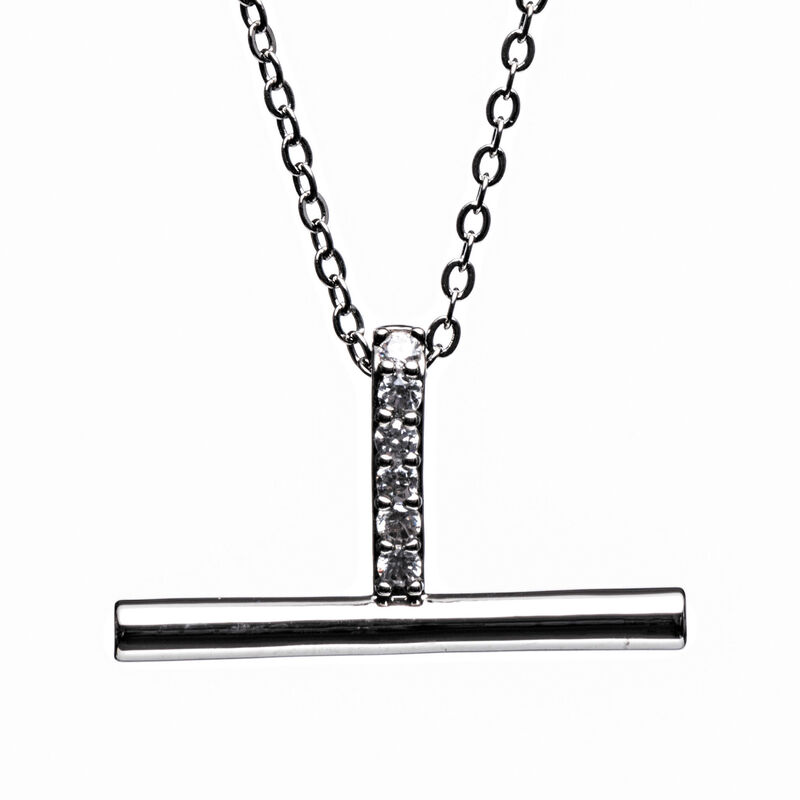 Silver T Bar necklace